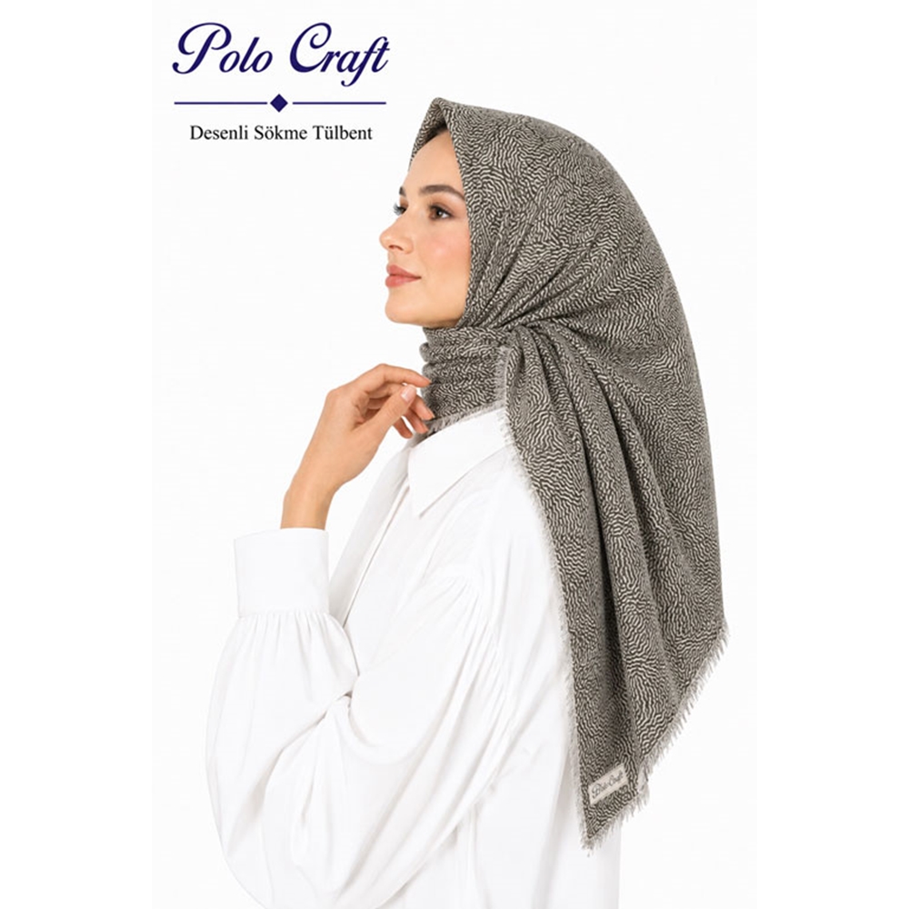Polo Craft Desenli Sökme Tülbent - Desen-03