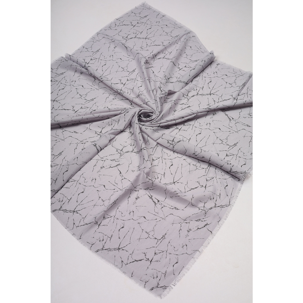 Baysem Desenli Keten Flamlı Eşarp - Desen-27