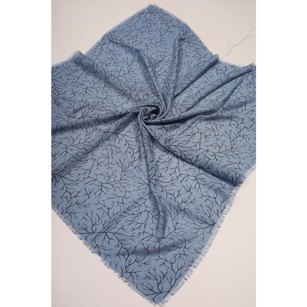 Baysem Desenli Keten Flamlı Eşarp - Desen-28