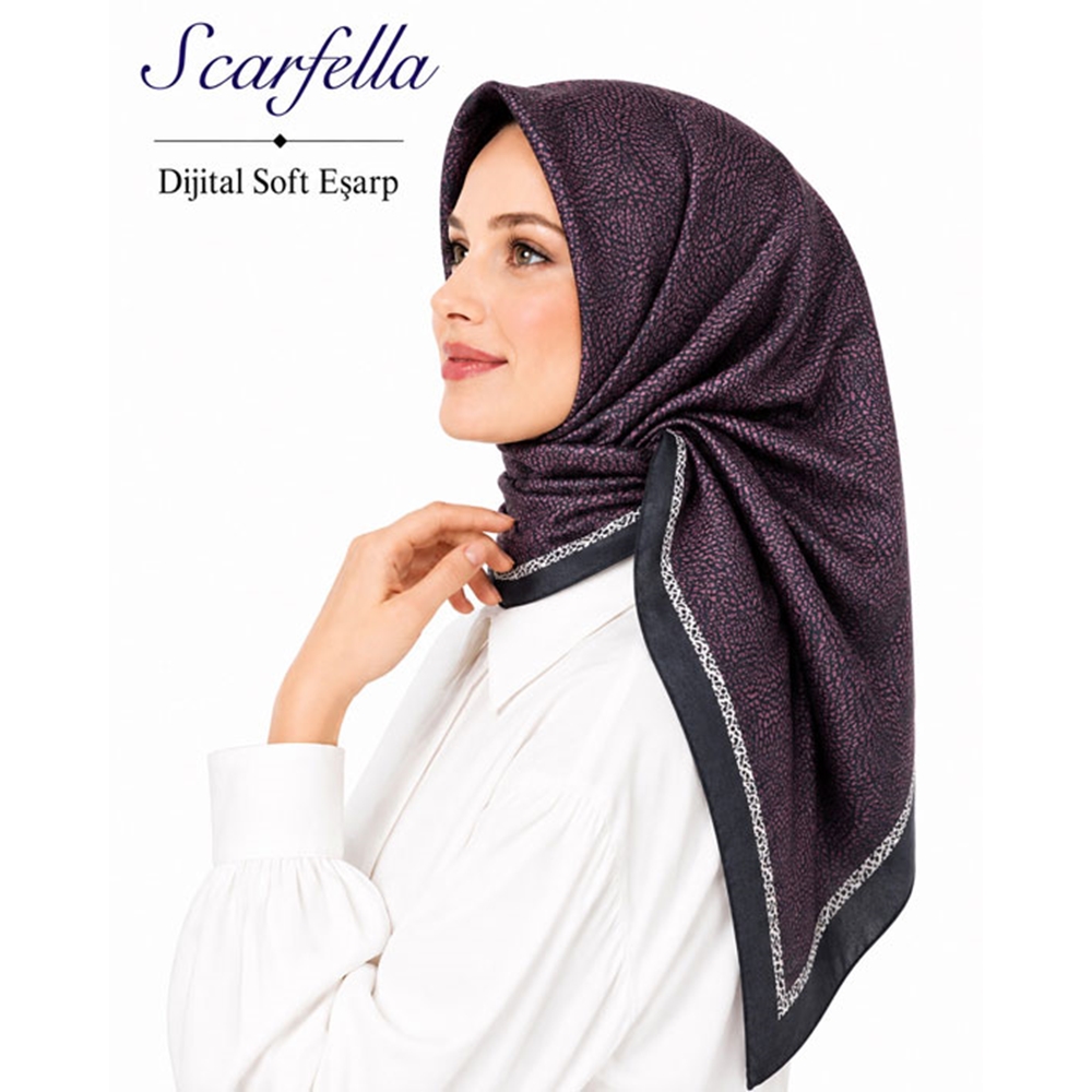Scarfella Dijital Soft Eşarp - Desen-151