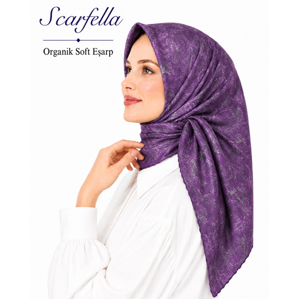 Scarfella Organik Soft Eşarp - Desen-11