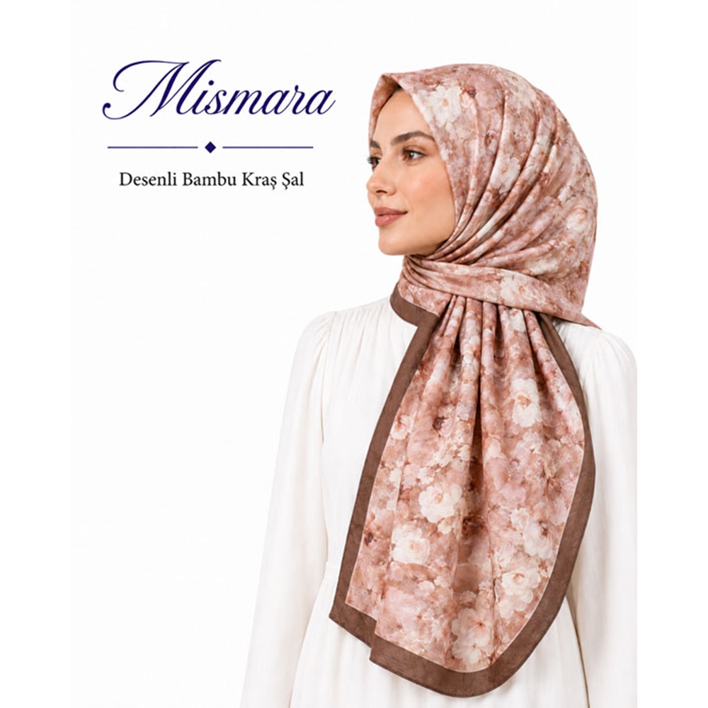 Mismara Desenli Bambu Kraş Şal - Desen-07