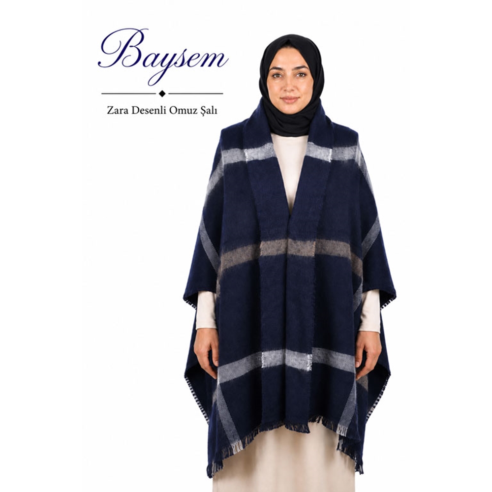 Zara Desenli Omuz Şalı - Desen-01