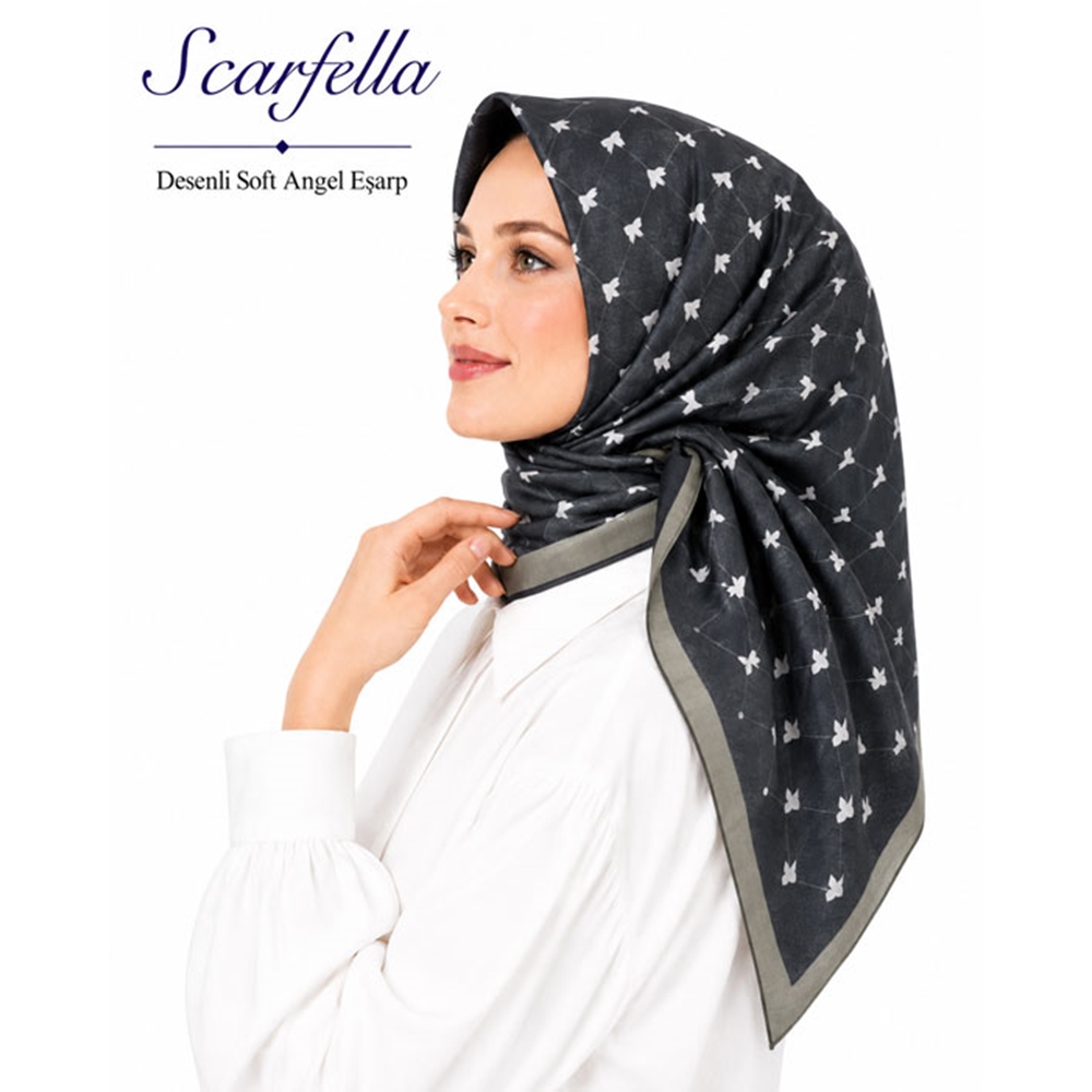 Scarfella Desenli Soft Angel Eşarp - Desen-79