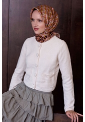 Belli Twill Saf İpek Eşarp - 2026-2027 Sonbahar-Kış 4403D (T)