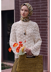 Belli Twill Saf İpek Eşarp - 2026-2027 Sonbahar-Kış 4408D (T)