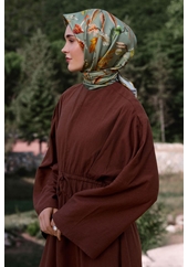 Belli Twill Saf İpek Eşarp - 2026-2027 Sonbahar-Kış 4412D (T)