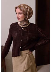 Belli Twill Saf İpek Eşarp - 2026-2027 Sonbahar-Kış 4421D (T)