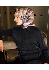 Armine Dj Sura Saf İpek Eşarp - 2026-2027 Sonbahar-Kış 9616D (S)