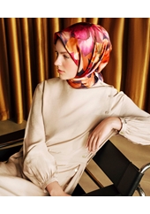 Armine Dj Sura Saf İpek Eşarp - 2026-2027 Sonbahar-Kış 9632D (S)