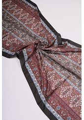 Scarfella Desenli Silk Licra Şal - Desen-05