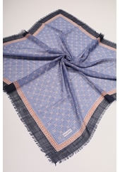 Poloist Desenli Keten Flamlı Eşarp - Desen-753