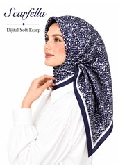 Scarfella Dijital Soft Eşarp - Desen-76
