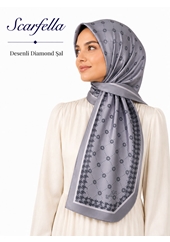 Scarfella Desenli Diamond Şal - Desen-04
