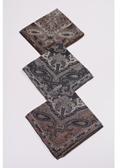 Miray Desenli Krep Eşarp - Desen-02