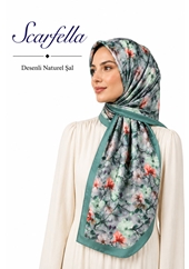 Scarfella Desenli Naturel Şal - Desen-151