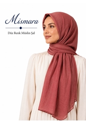 Mismara Düz Renk Müslin Şal - Desen-02