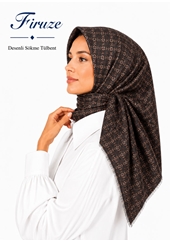 Firuze Desenli Sökme Tülbent - Desen-33