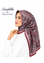 Scarfella Dijital Soft Eşarp - Desen-136