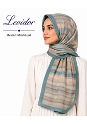 Levidor Desenli Müslin Şal - Desen-01