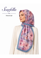 Scarfella Desenli Naturel Şal - Desen-157