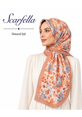 Scarfella Desenli Naturel Şal - Desen-160