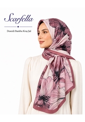 Scarfella Desenli Bambu Kraş Şal - Desen-13