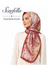 Scarfella Desenli Bambu Kraş Şal - Desen-14