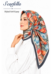 Scarfella Dijital Soft Eşarp - Desen-142
