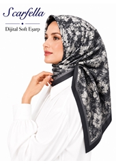 Scarfella Dijital Soft Eşarp - Desen-144