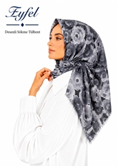 Eyfel Desenli Sökme Tülbent - Desen-21