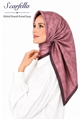 Scarfella Hybrid Desenli Kristal Eşarp - Desen-19