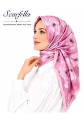 Scarfella Desenli Premium Bambu Kraş Eşarp - Desen-01