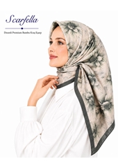 Scarfella Desenli Premium Bambu Kraş Eşarp - Desen-04