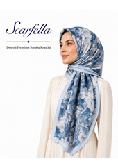 Scarfella Desenli Premium Bambu Kraş Şal - Desen-07