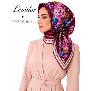 Levidor Twill İpek Eşarp 2143