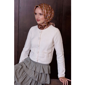 Belli Twill Saf İpek Eşarp - 2026-2027 Sonbahar-Kış 4403D (T)