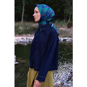 Belli Twill Saf İpek Eşarp - 2026-2027 Sonbahar-Kış 4411D (T)