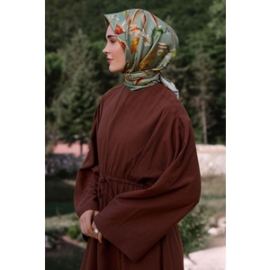 Belli Twill Saf İpek Eşarp - 2026-2027 Sonbahar-Kış 4412D (T)
