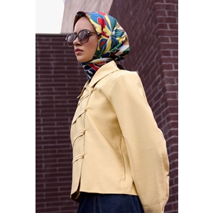 Belli Twill Saf İpek Eşarp - 2026-2027 Sonbahar-Kış 4413D (T)