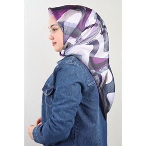 Cazz Scarf Desenli Tivil Eşarp - Desen-04 - Renk-13