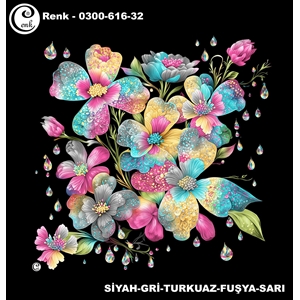 Cenk Desenli Oyalık Yazma - 0300-616 - Renk-02