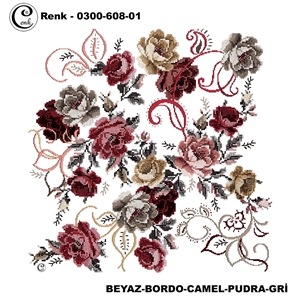 Cenk Desenli Oyalık Yazma - 0300-608 - Renk-06