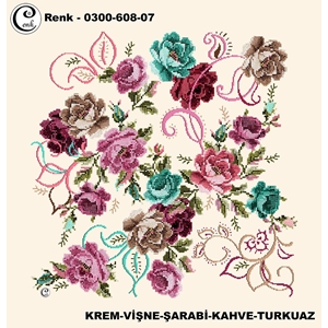 Cenk Desenli Oyalık Yazma - 0300-608 - Renk-06