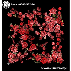 Cenk Desenli Oyalık Yazma - 0300-532 - Renk-13