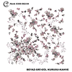 Cenk Desenli Oyalık Yazma - 0300-582