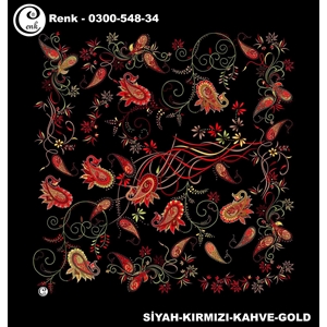 Cenk Desenli Oyalık Yazma - 0300-548 - Renk-19