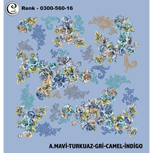 Cenk Desenli Oyalık Yazma - 0300-560