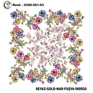 Cenk Desenli Oyalık Yazma - 0300-561 - Renk-28