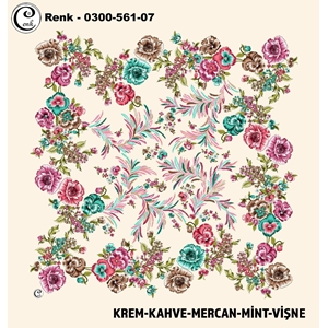 Cenk Desenli Oyalık Yazma - 0300-561 - Renk-25